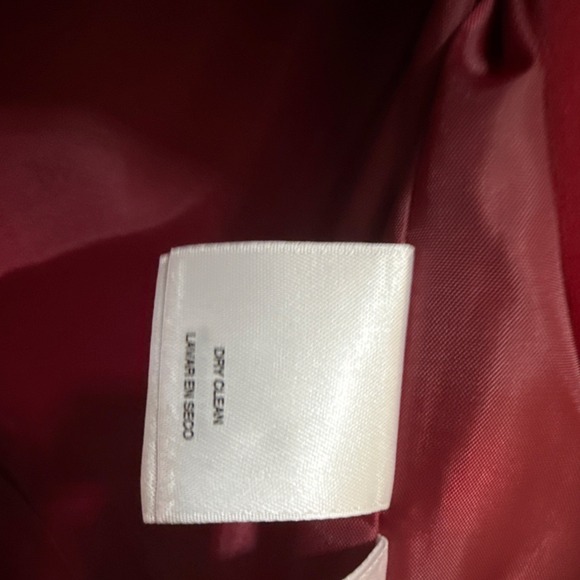 Anne Klein Women's Red Notch Collar Blazer Suit Jacket Size M Long Sleeve - Picture 5 of 5